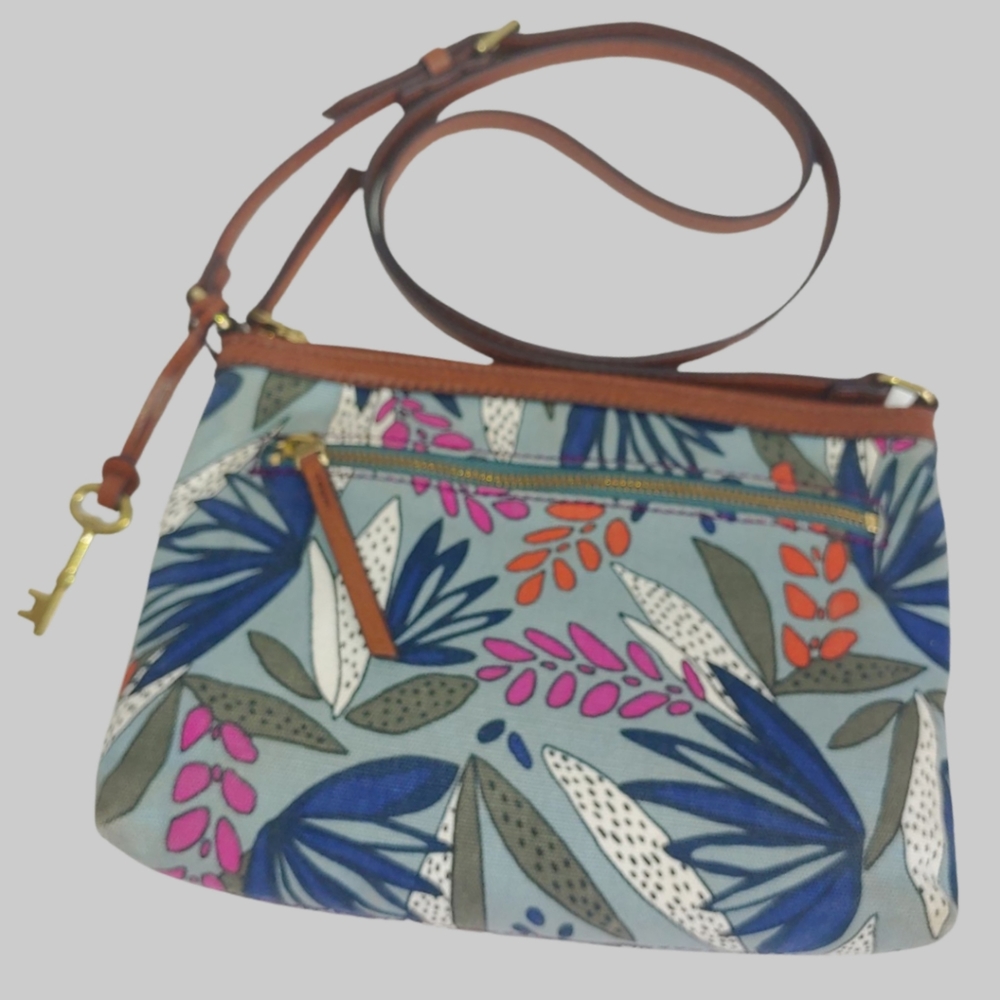 Fossil Fiona EW Floral Print Crossbody